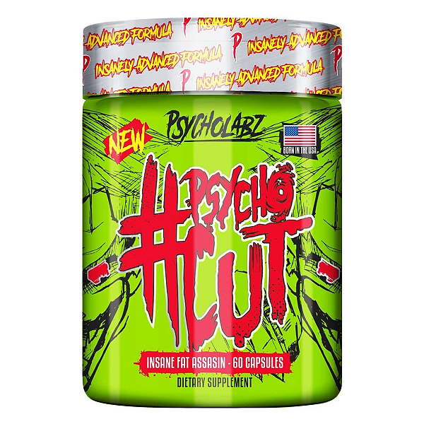 TERMOGÊNICO PSYCHO CUT 60CAPS - PSYCHOLABZ