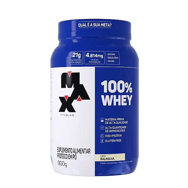 WHEY 100% 900G - MAX TITANIUM