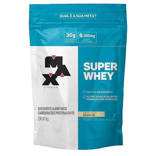 SUPER WHEY REFIL 900G MAX TITANIUM