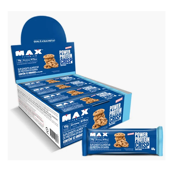 POWER BAR CRISP 90G CAIXA - MAX TITANIUM