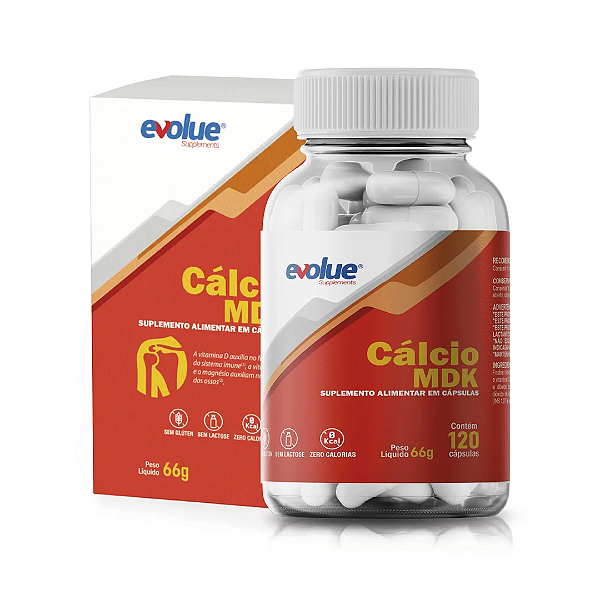 CÁLCIO MDK 60 CAPS - EVOLUE