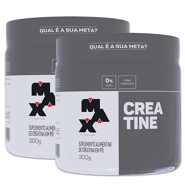KIT 2X CREATINA 300G MAX TITANIUM