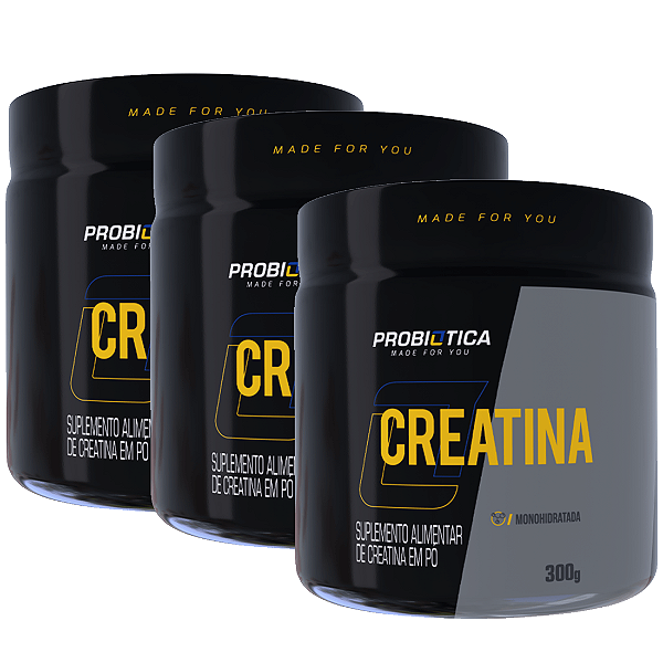 KIT 3X CREATINA 300G - PROBIOTICA