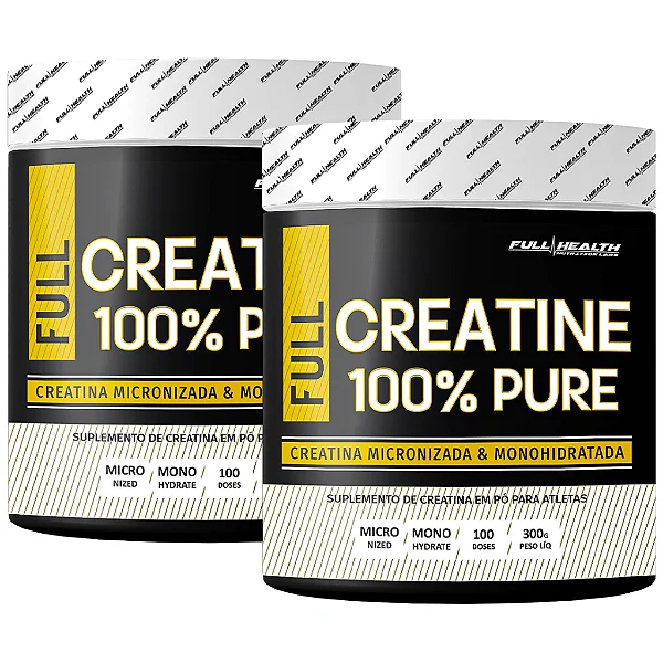 KIT 2X CREATINE 300G 100% PURA - FULL HEALTH