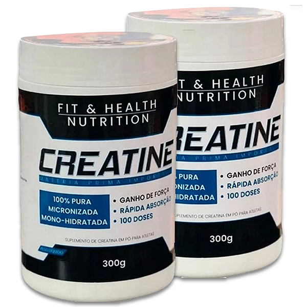 2X CREATINA 300G - FIT HEALTH