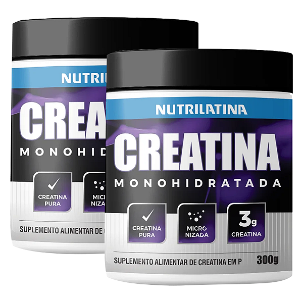 KIT 2X CREATINA 300G - NUTRILATINA