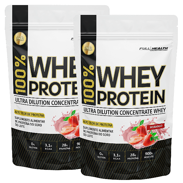 2X WHEY 100% 900G REFIL - FULL HEALTH