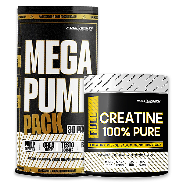 KIT MEGA PUMP PACK + CREATINA 300G - FULL HEALTH
