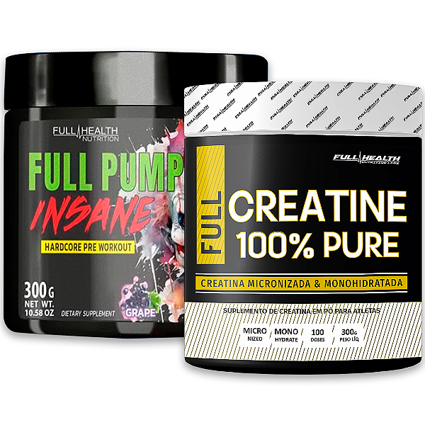 INSANE PUMP 300g + CREATINA 300g - FULL HEALTH