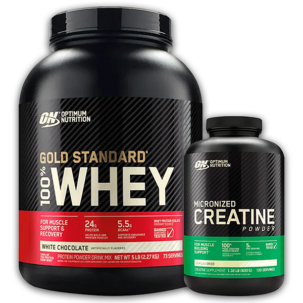 KIT WHEY GOLD STANDARD 2,3KG + CREATINA ON 600G - OPTIMUM NUTRITION