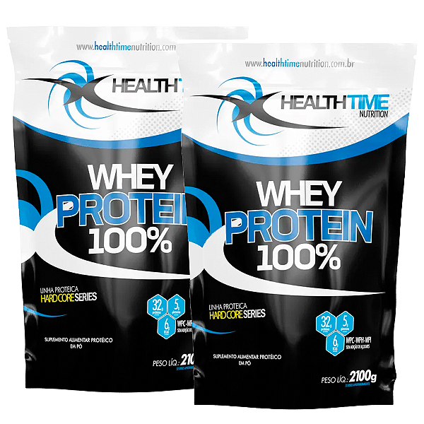 KIT 2X  WHEY PROTEIN 2.1KG - HEALTH TIME