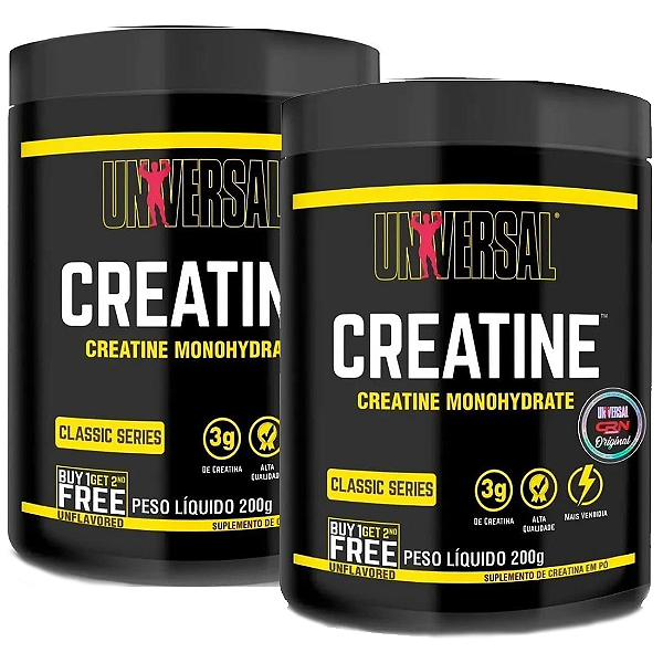KIT 2X CREATINA 200G (400G) - UNIVERSAL