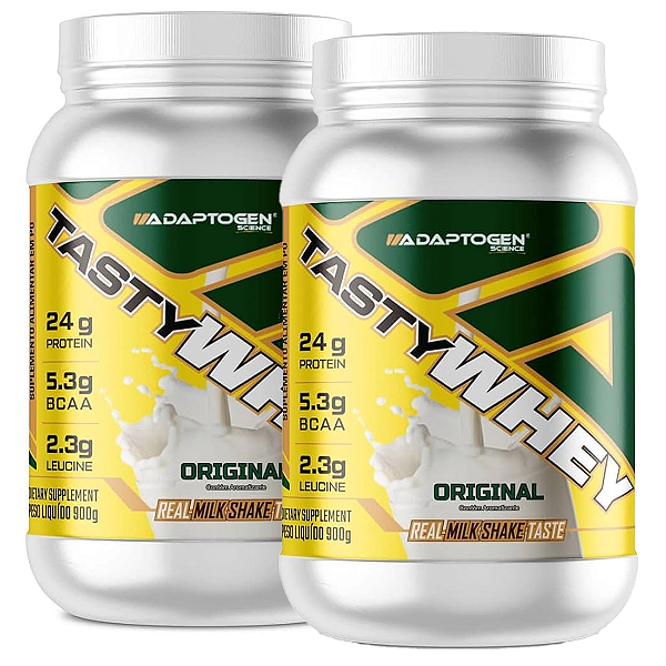 KIT 2X TASTY WHEY 900G - ADAPTOGEN