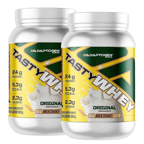 KIT 2X TASTY WHEY 900G ADAPTOGEN