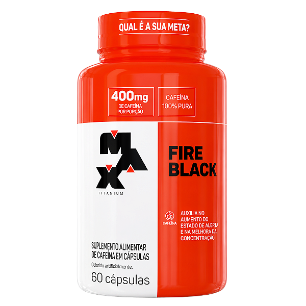 TERMOGÊNICO FIRE BLACK POTE 60CPS - MAX TITANUM