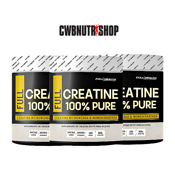 KIT 3X CREATINA 300G - FULL HEALTH