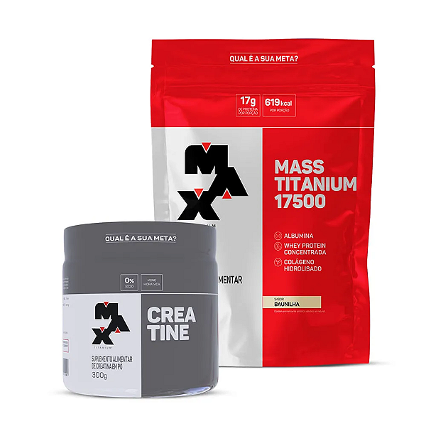 MASS TITANIUM 3KG + CREATINA MAX TITANIUM 300G