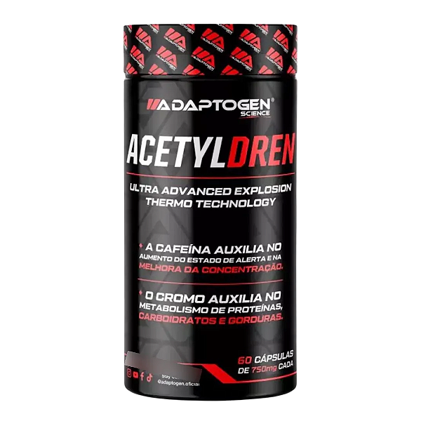 TERMOGÊNICO ACETYLDREN 60CAPS ADAPTOGEN