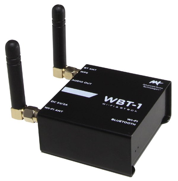 Streaming de Áudio Estéreo WiFi e Bluetooth AAT WBT-1