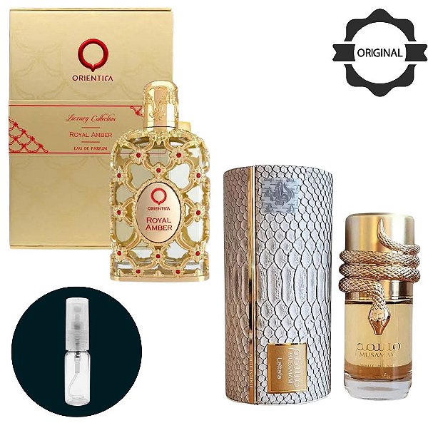 Royal Amber Orientica Premium  + Musamam White Intense 5ML CADA COMBO MAIS DESEJADO