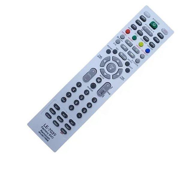 Controle Remoto Compatível com TV LG Serviço Factory SVC LE-7039 LG Mkj39170828