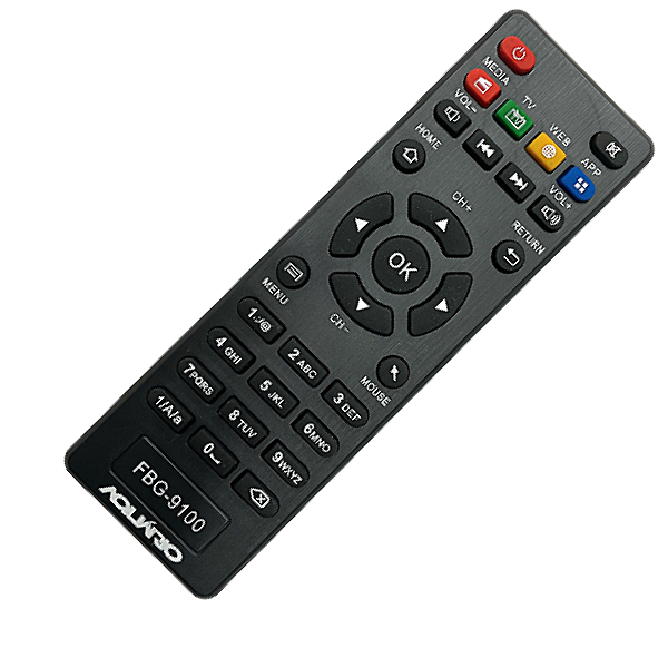 Controle Remoto TV BOX Aquário Smart Stv 2000 4K FBG-9100
