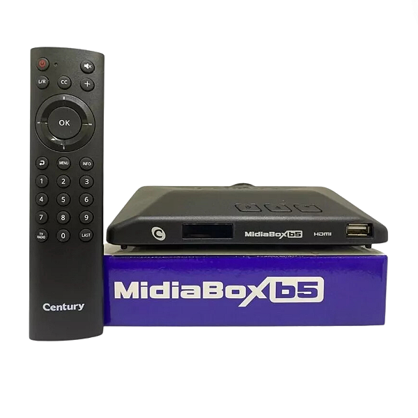 Receptor Midiabox B5 Century Sat Hdtv Digital Regional Dvb S2 Hdmi