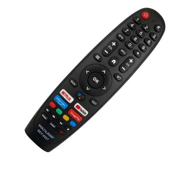 Controle Remoto Compatível com TV Multilaser Smart 4k Mágico Ti042 Tl045 SKY-9207