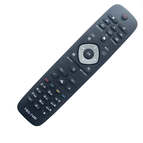 Controle Remoto Compatível com TV Smart Philips Lcd Led 32PFL5007G-78 Fbg-7490