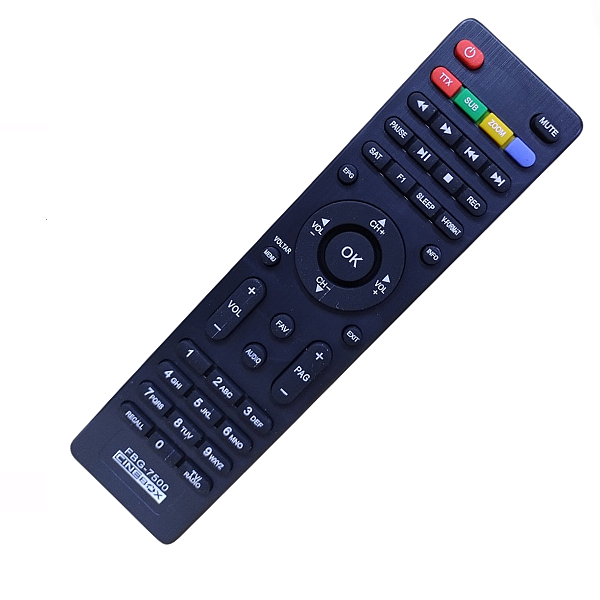 Controle Remoto Cinebox Fantasia Supremo Optico Universal FBG-7500