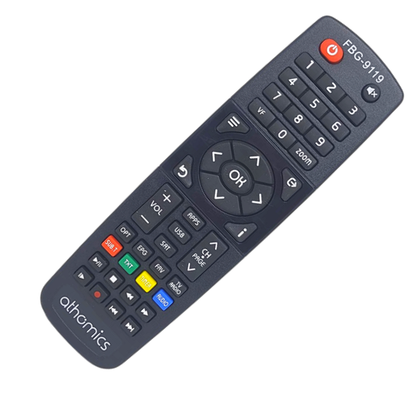 Controle Remoto Receptor Athomics S3 I3 Bold Lite T3 Eon Inspire Qi  FBG-9119