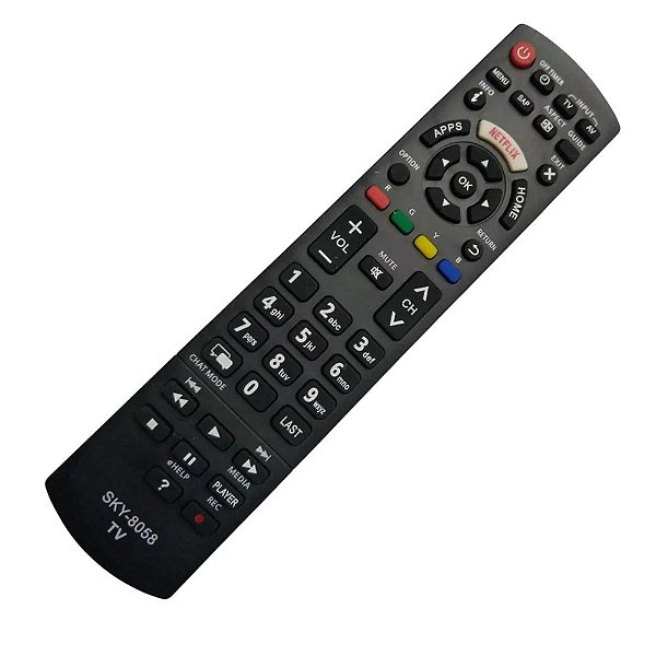 Controle Remoto compatível com Panasonic com Netflix FBG-8058 - FBG