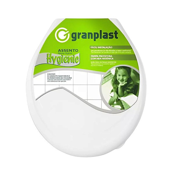 Assento Sanitário Branco Tradicional Higiênico - Granplast