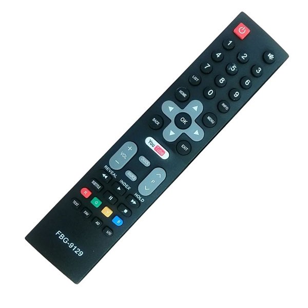 Controle Remoto Compatível com Smart TV Philco Tecla Youtube FBG-9129