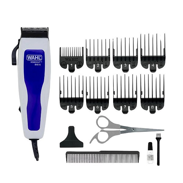 Máquina de Corte Cabelo Wahl Home Cut Cinza/Azul 127V