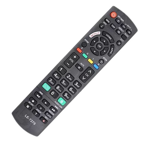 Controle Remoto Compatível TV Panasonic Smart 49fx600b Tc-49fs630b LE-7275