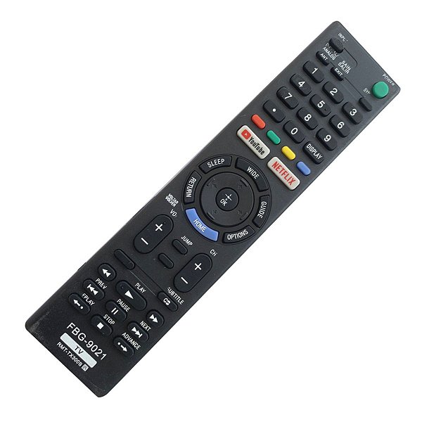 Controle Remoto Smart Compatível TV Sony com Netflix e Youtube FBG-9021