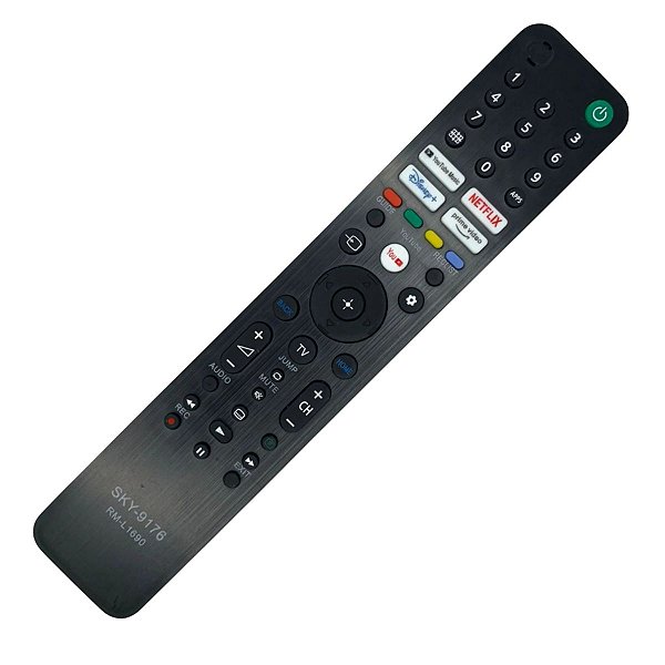 Controle Remoto Compatível com Smart TV Sony Youtube Music SKY-9176