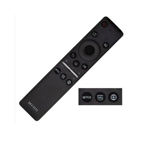 Controle Remoto Compativel com TV Smart Samsung 4k Tecla Globo Netflix UN50MU6100GXZD FBG-9111 LE-7699