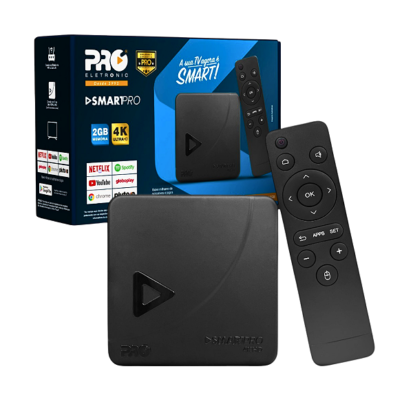 SmartPro 4K HD Wi-Fi para Recepção de Conteúdo Digital – PROSB-3000/16GB