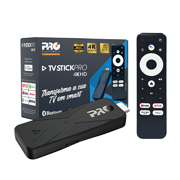 SmartPro Stick 4K HD Wi-Fi Dual Band Bluetooth 2GB RAM