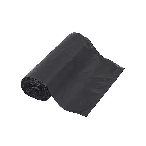Saco para Lixo Reforçado 100 Litros Preto Rolo C/15 | Orleplast