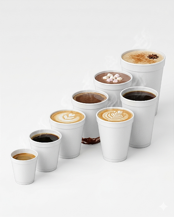 Copo Térmico EPS 60ml, 120ml, 180ml, 240ml e 300ml | Copobras