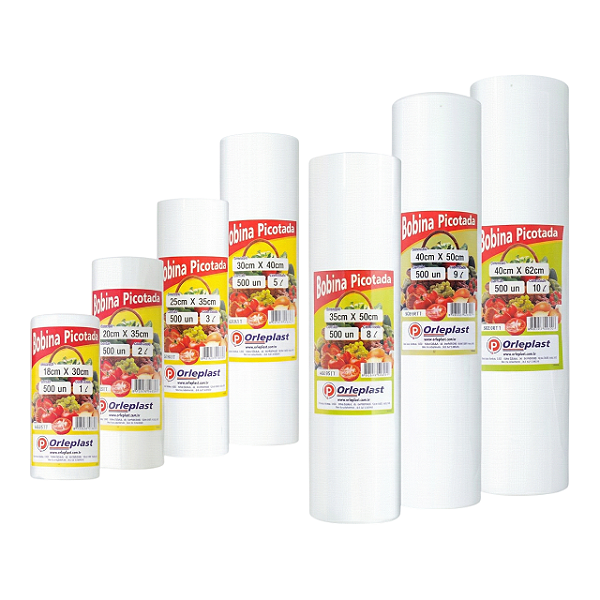 Bobina Picotada 1L a 8L C/500 | Orleplast