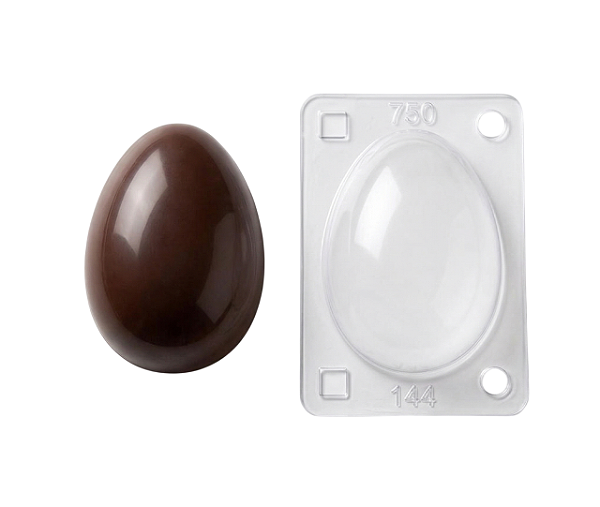 Forma Ovo 750g FP058 para Chocolate C/3un | Cristalform