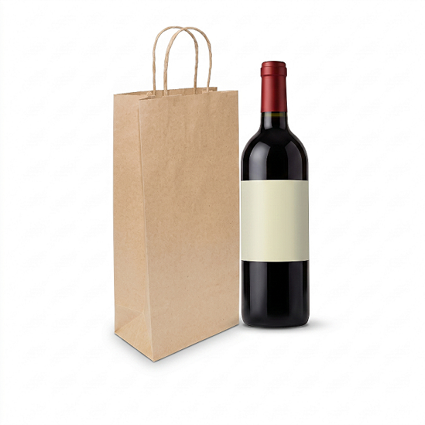 Sacola Kraft para Garrafa | Cromus