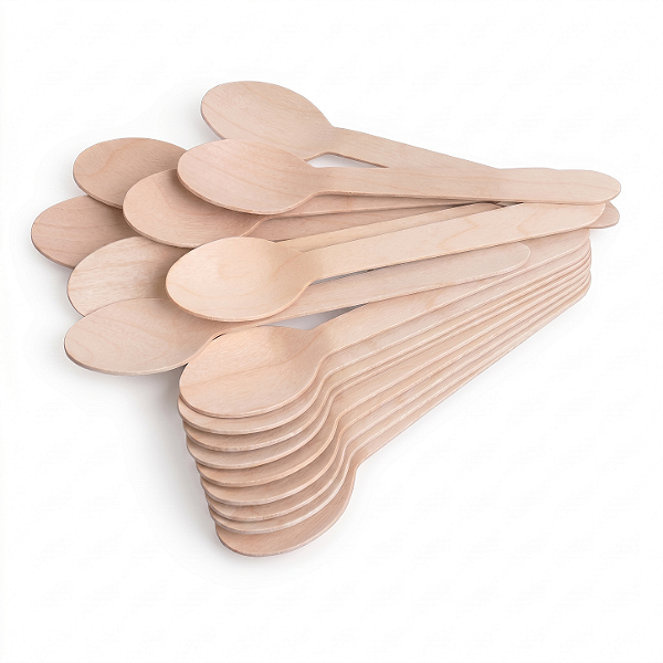 Colher de Madeira 16cm Ecológica - C/50un | Yoss