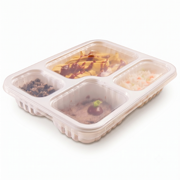 Bandeja G-324 Branca 1225ML C/04 DIV | Galvanotek