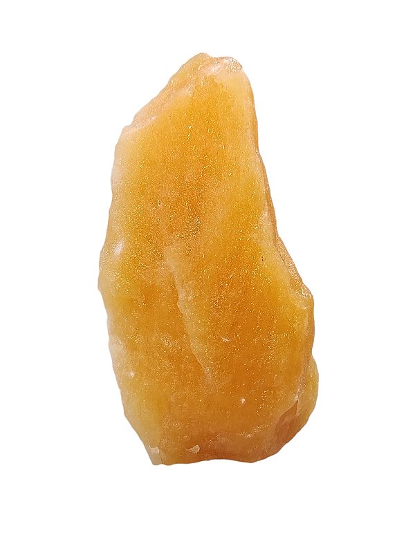 Calcita Laranja Mexicana Base Serrada