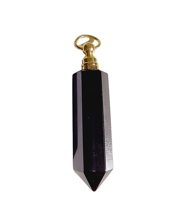 PINGENTE DIFUSOR DE OBSIDIANA NEGRA